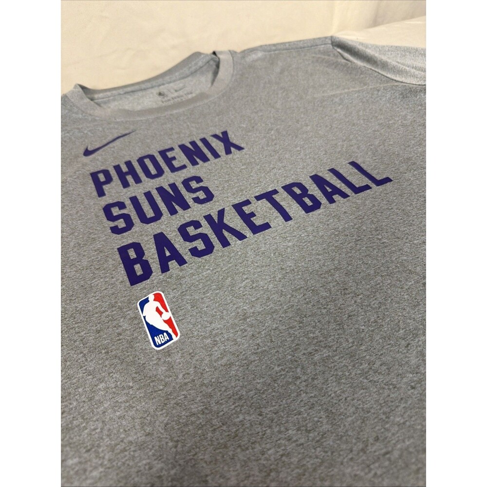 Nike Phoenix Suns Basketball NBA Authentic Dri-FIT T-Shirt Gray Men’s 2XL - Picture 2 of 11